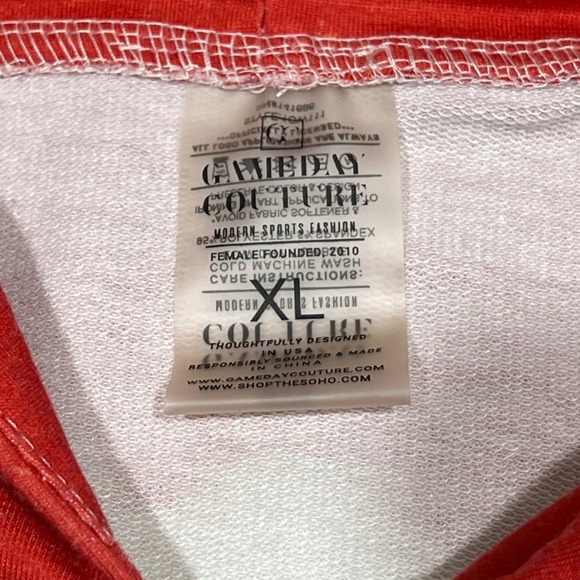 Gameday Couture Ohio State Buckeyes Bleached Tie Dye Hoodie XL NCAA - Picture 4 of 7